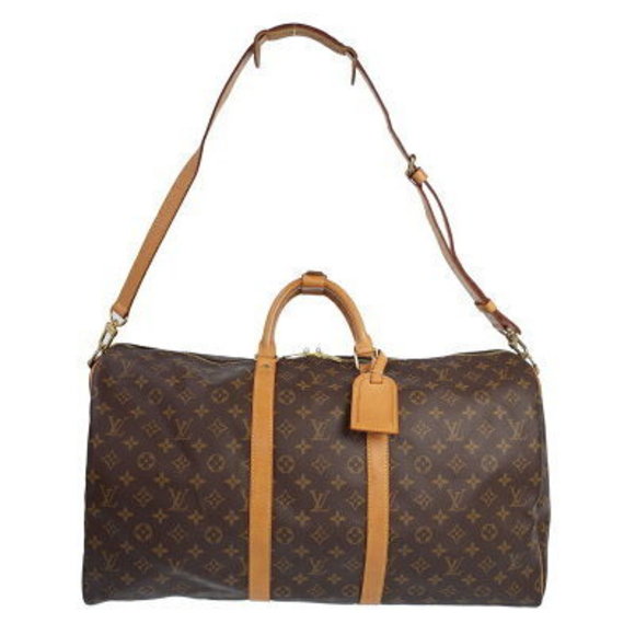 Louis Vuitton Monogram Keepall Bandouliere Travel Boston Bag - Picture 1 of 8